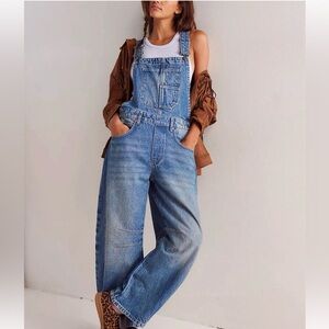 Free People Good Luck Overalls Medium